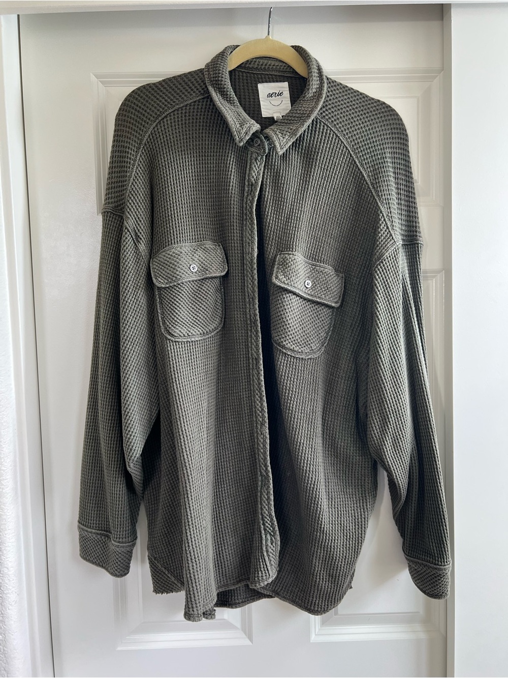 Aerie LumberJane Waffle Shirt